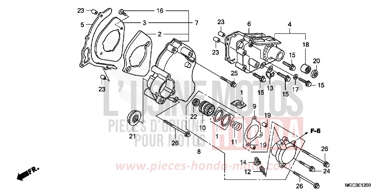 LEFT REAR COVER for CB1100 ABS PEARL MILKEY WHITE (NH162) from 2013